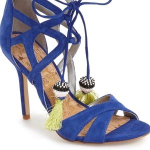 'Azela' Tassel Lace-Up Sandal